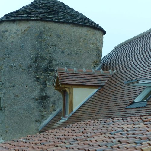Lucarne jouée enduite