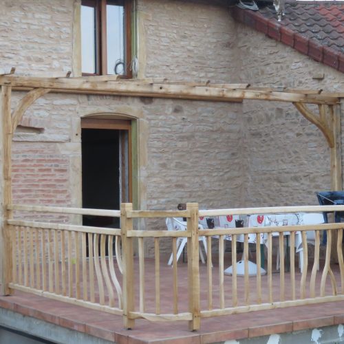 balustrade bois tordu