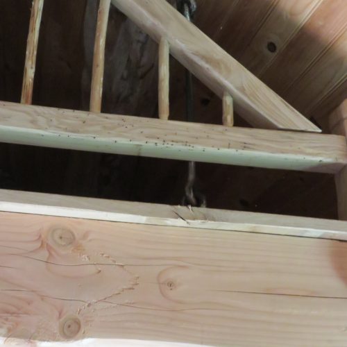 balustrade bois tordu