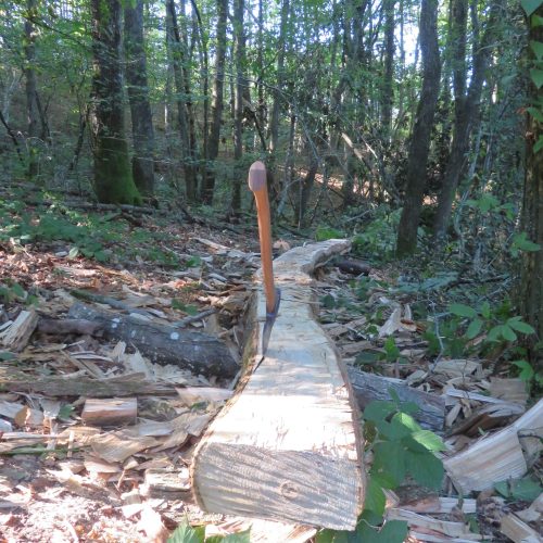 équarrisage à la hache